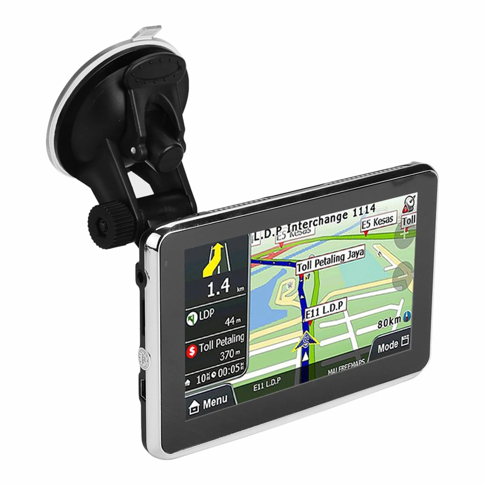 Navigateur de Voiture à écran Tactile, Navigation GPS de Voiture Professionnelle 5 Pouces pour Camping-car de Camion de Voiture