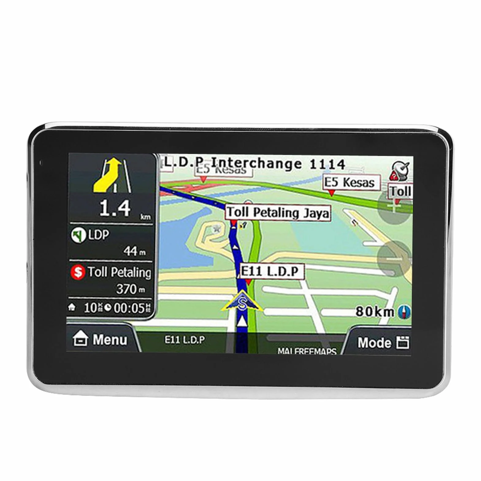 Navigateur de Voiture à écran Tactile, Navigation GPS de Voiture Professionnelle 5 Pouces pour Camping-car de Camion de Voiture